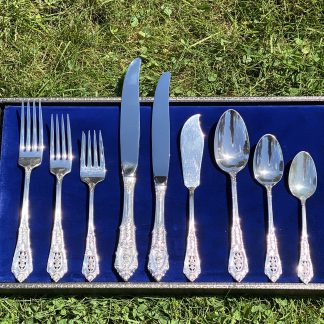 “Rose Point” STERLING SILVER FLATWARE