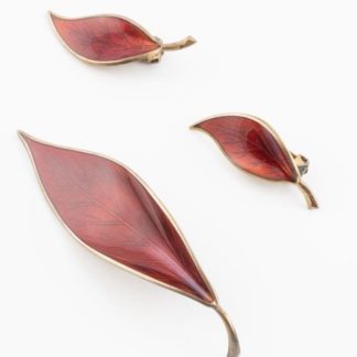 DAVID ANDERSEN -  NORWEGIAN STERLING SILVER AND ENAMEL Set