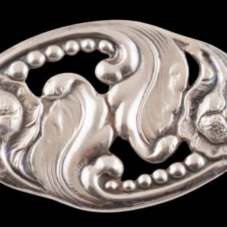 Carl Poul Petersen Sterling Silver Oval Brooch