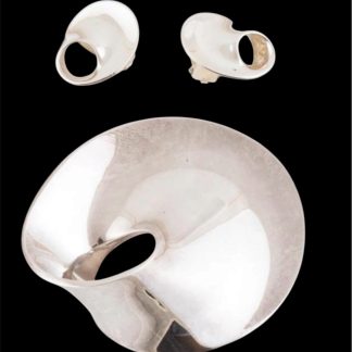 Georg Jensen Danish Sterling Silver Abstract Set