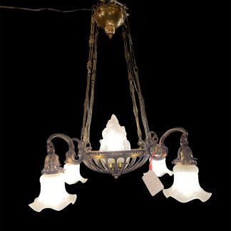 Antique French Art Nouveau Chandelier