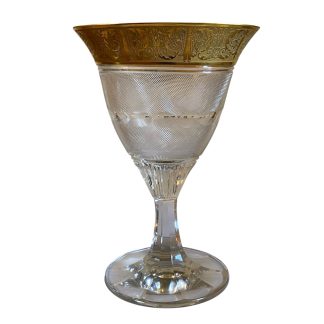 Rare Large Moser “Splendid” Gild Encrusted Vase