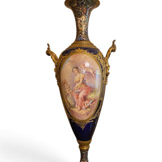 Signed Sèvres-style Porcelain Vase